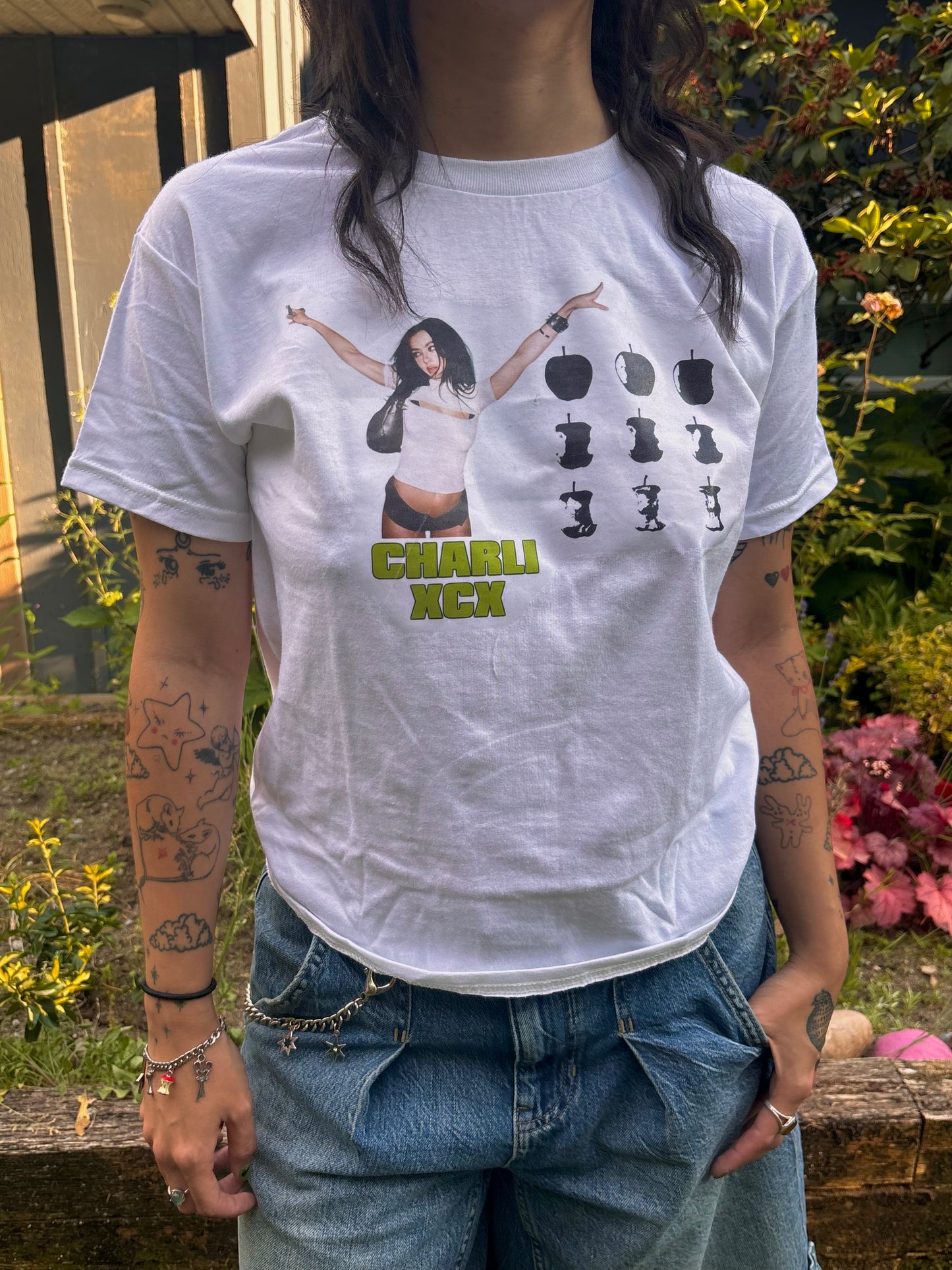 charli apple baby tee