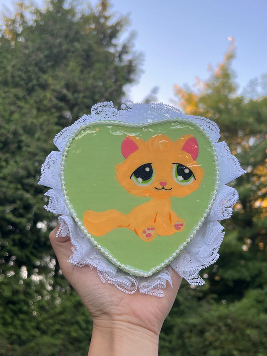 handmade lps frilled portrait