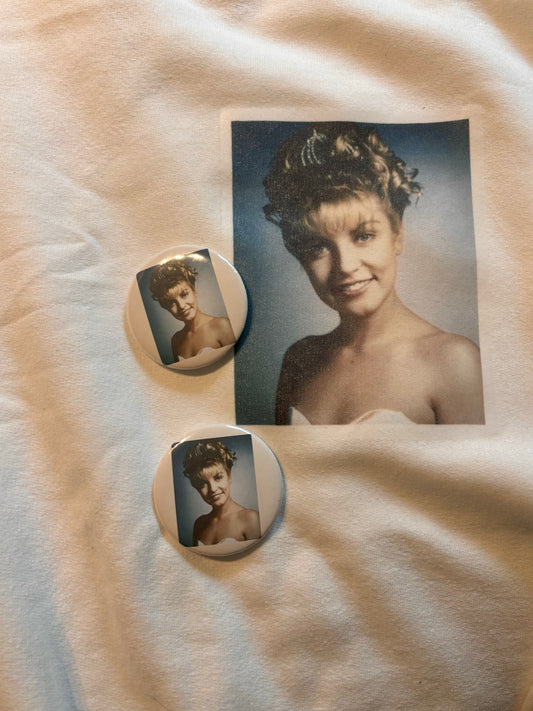 twin peaks laura palmer button pin