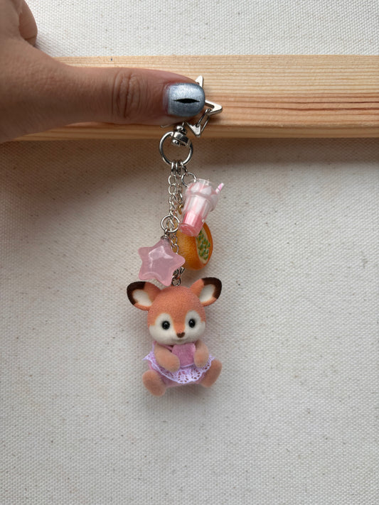 calico critters deer keychain