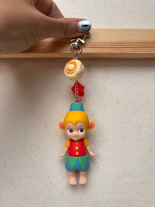 sonny angel circus monkey keychain