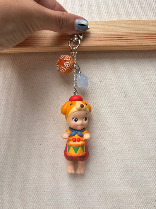 sonny angel town musicians dog keychain