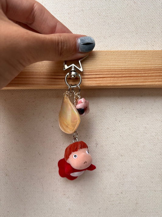 velvet ponyo keychain
