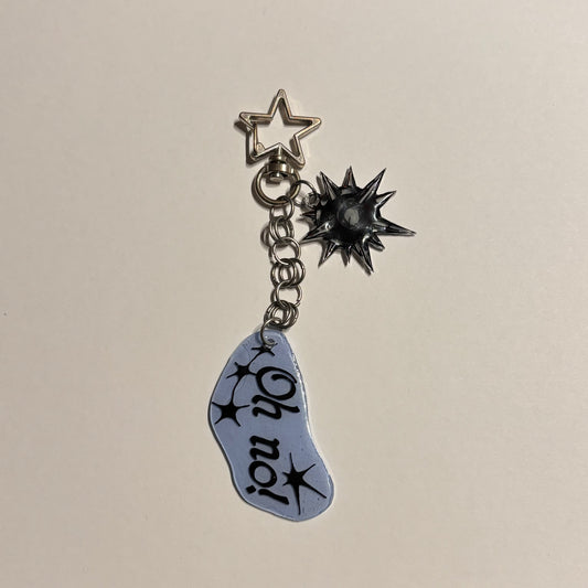 oh no! basic chainmail keychain