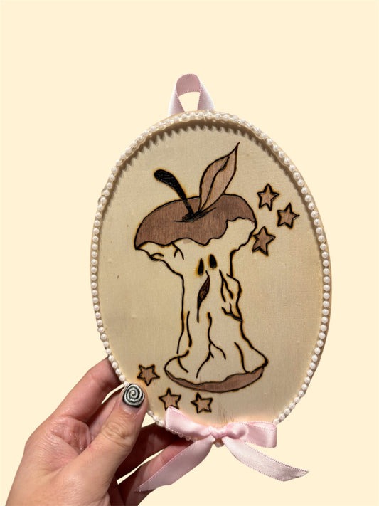 apple core woodburning