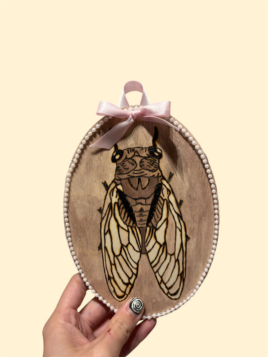 cicada woodburning
