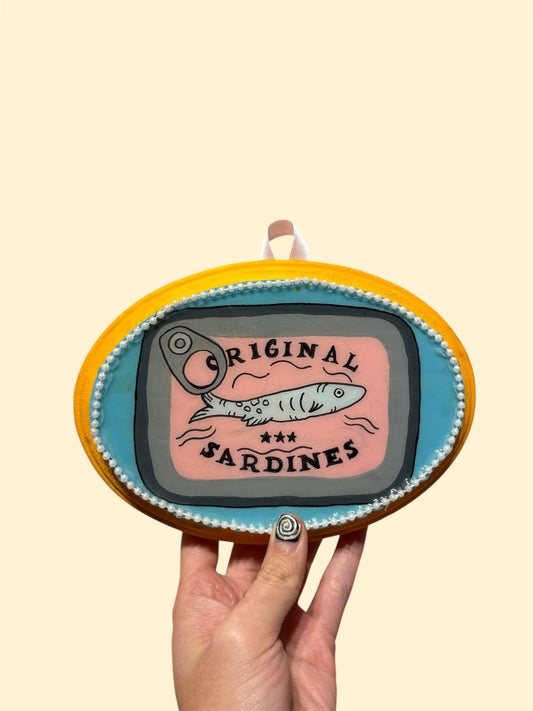 sardine tin painting