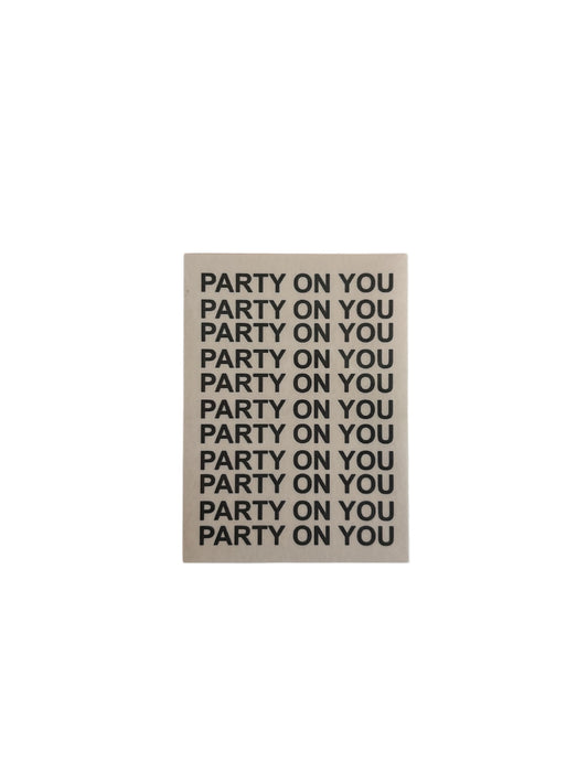 party 4 u sticker