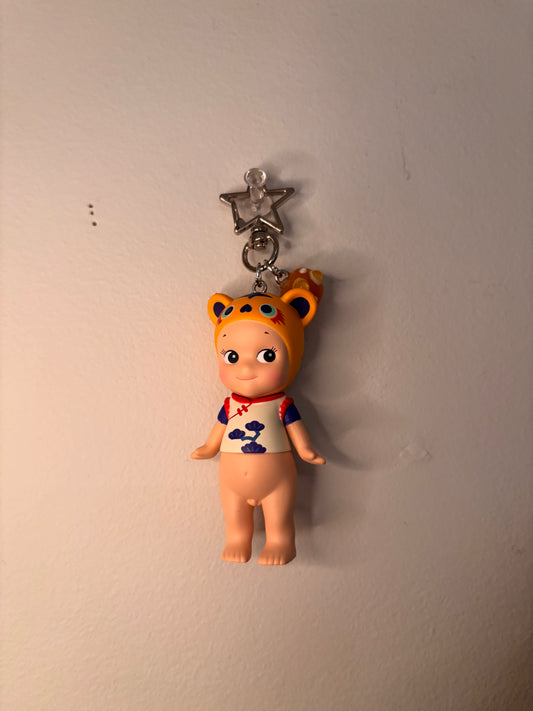 chinoiserie tiger sonny angel keychain