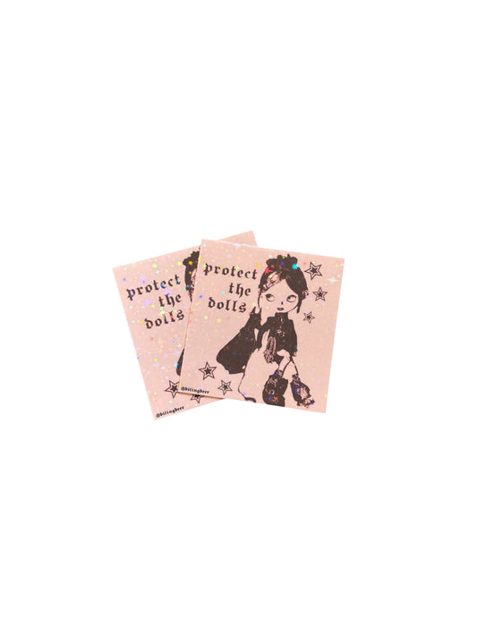 protect the dolls sticker