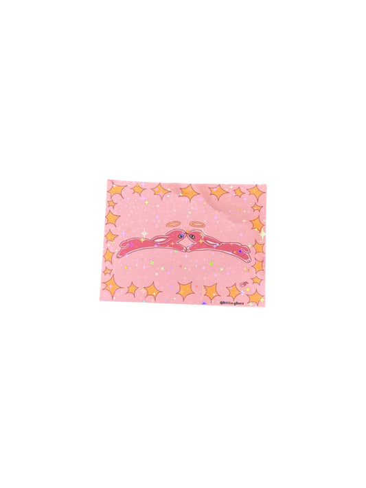 star rabbits sticker