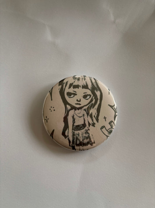 blythe doll button pin