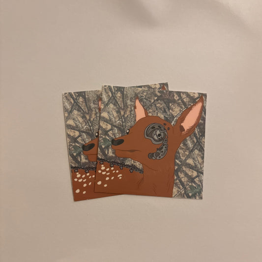 bionic deer sticker