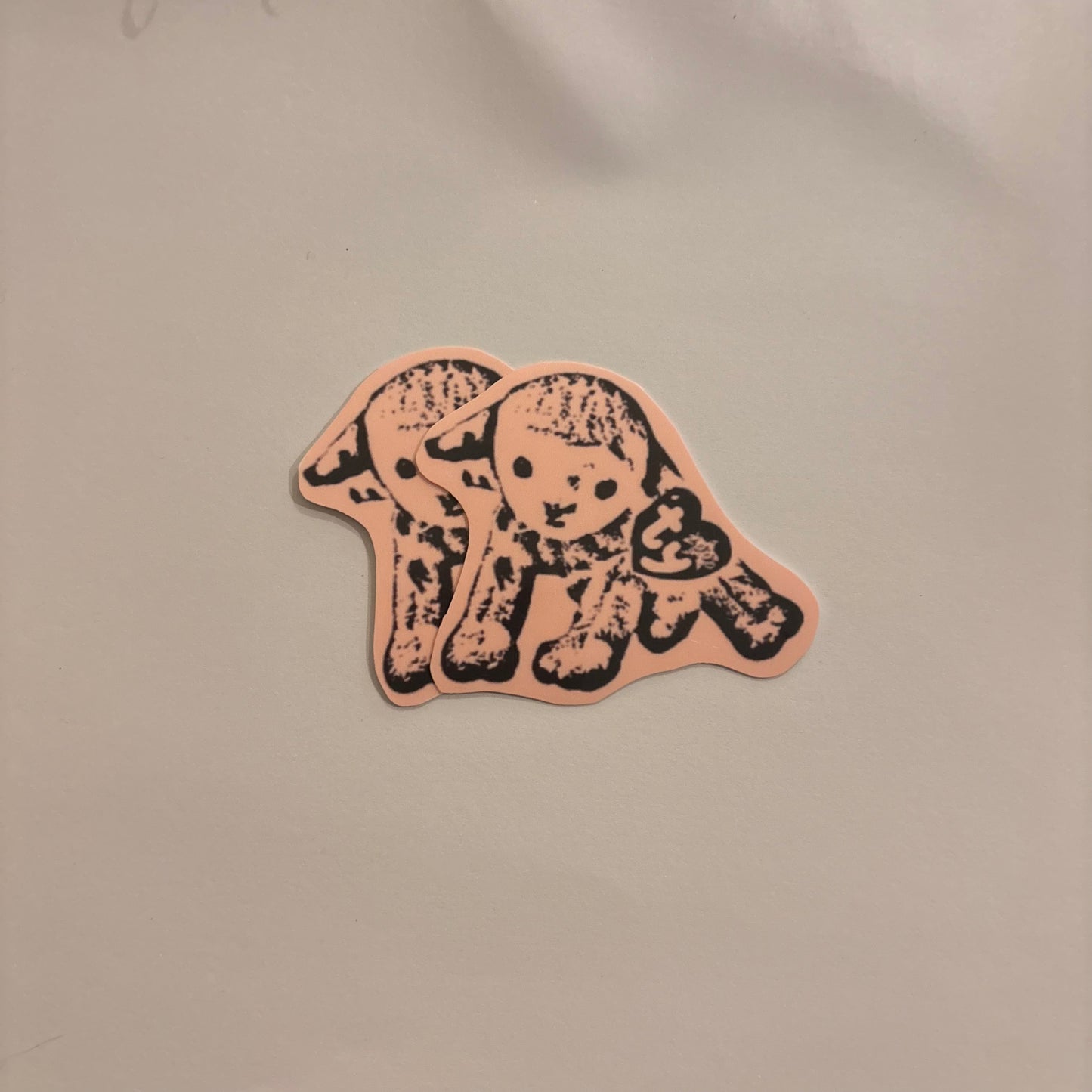 beanie babies lamb sticker