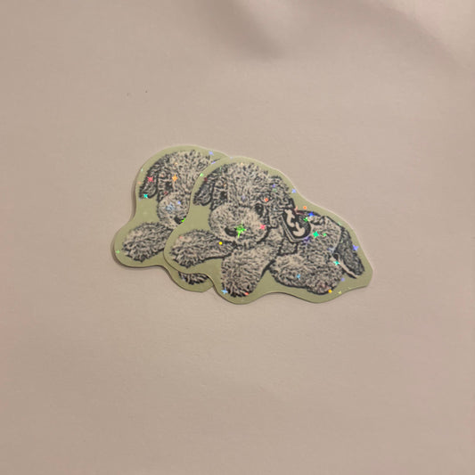 beanie babies dog sticker