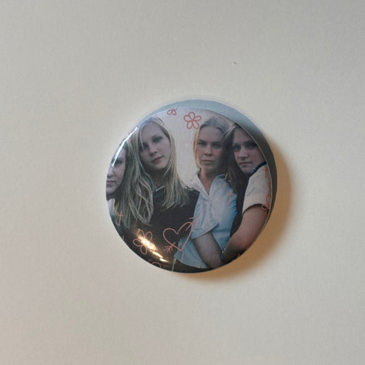 the lisbon sisters button pin