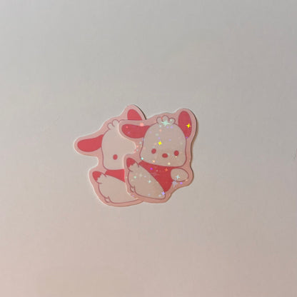 pink pochacco sticker