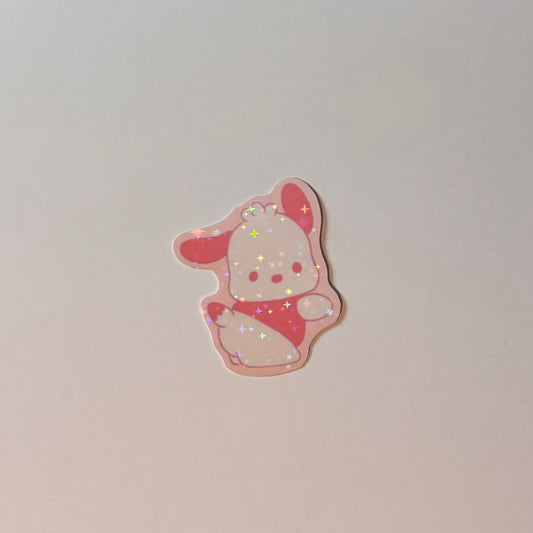 pink pochacco sticker
