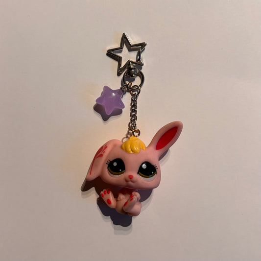 lps bunny keychain