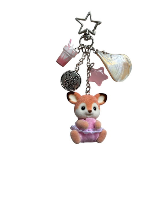 deer baby keychain
