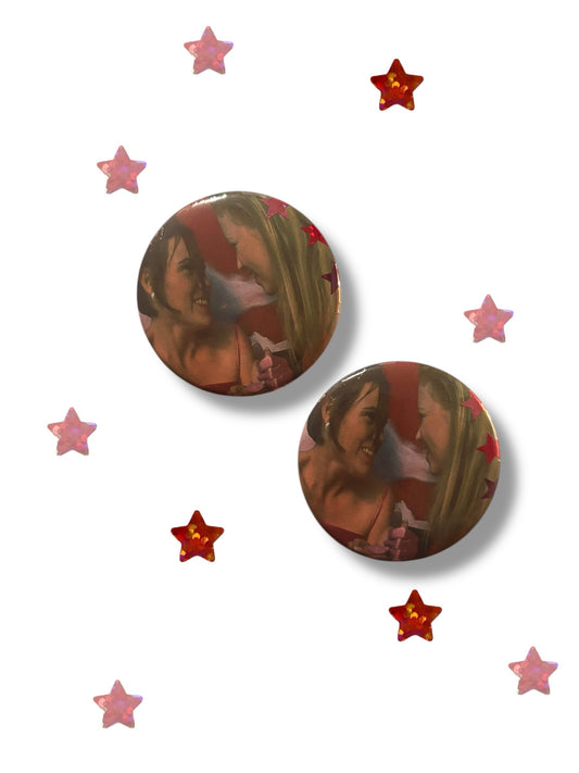 megan & graham but im a cheerleader button pin