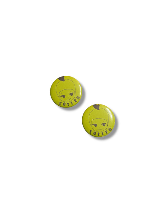 sonny rotten apple button pin
